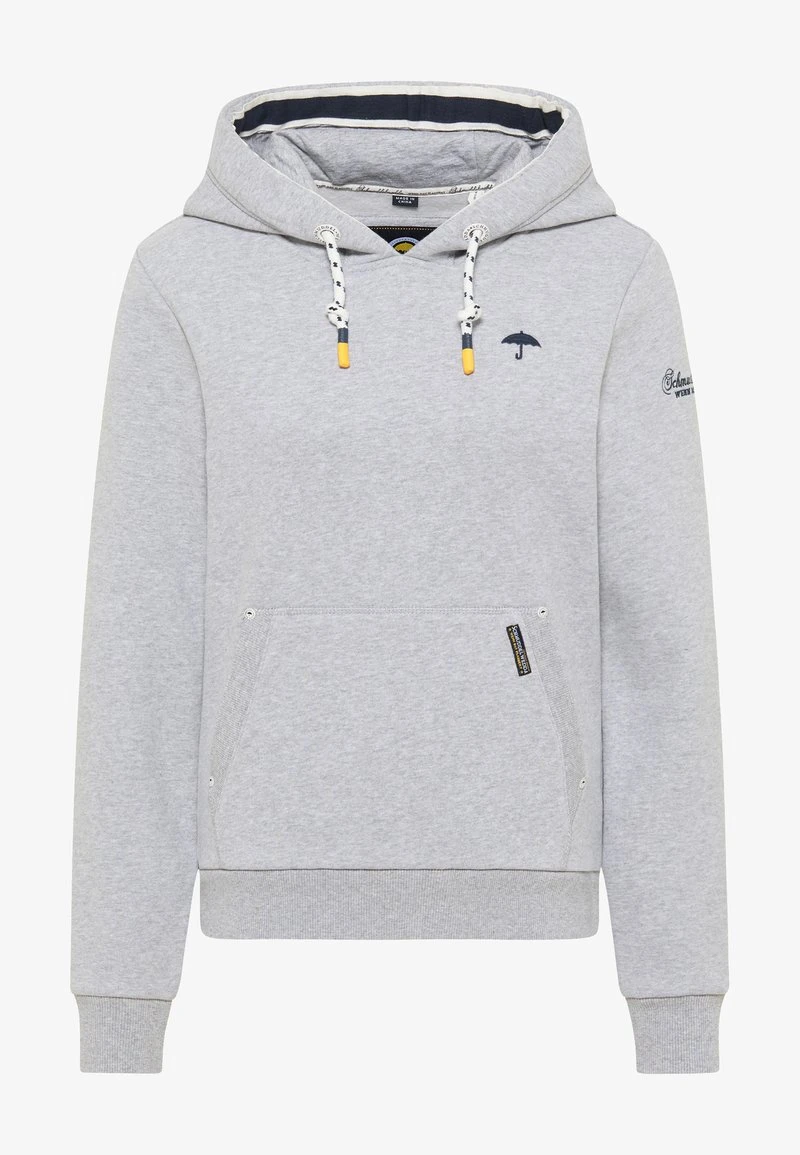 Schmuddelwedda Kapuzenpullover - Hellgrau Melange – Bild 5