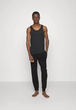 Pier One 2 PACK - Nachtwäsche Hose - Dark Blue/black