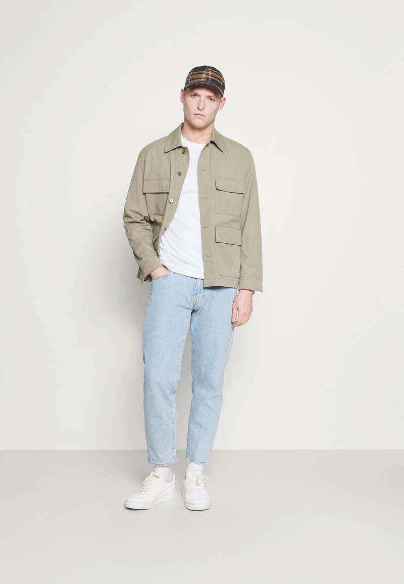 Pier One 5 PACK - Langarmshirt - White/dark Blu/grey