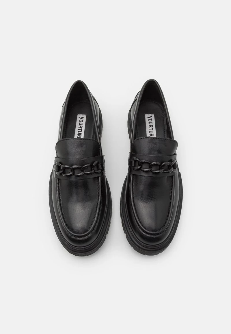 YOURTURN LEATHER UNISEX - Slipper - Black – Bild 4