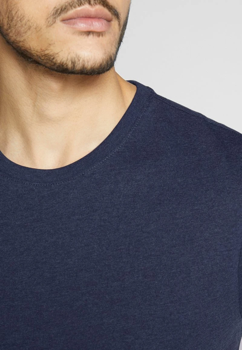 Pier One 4 PACK - T-Shirt Basic - Black/white/blue – Bild 5