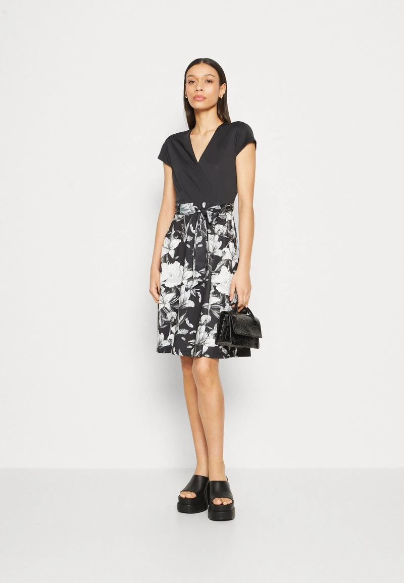 Anna Field Jerseykleid - Black/grey/white – Bild 2