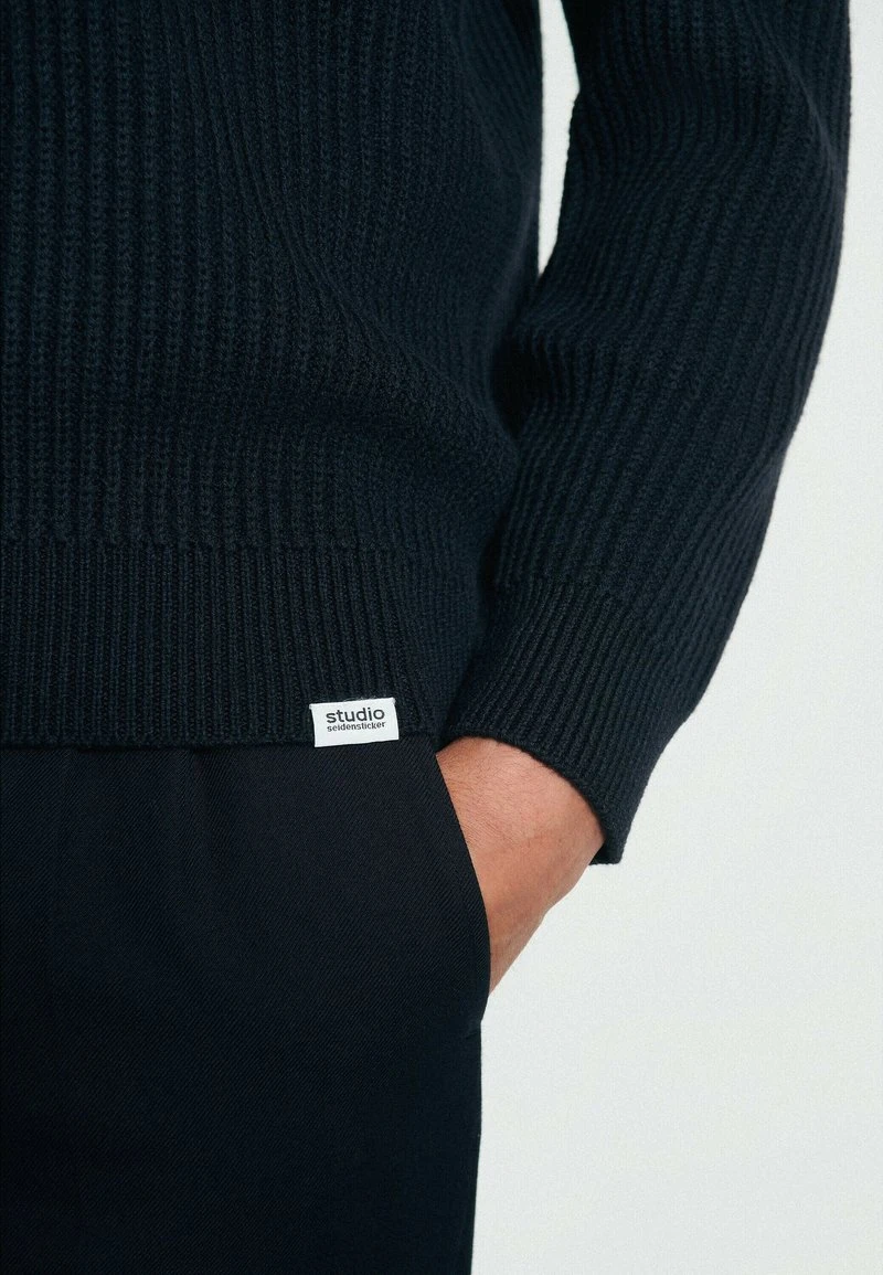 Strickpullover - Navy – Bild 3