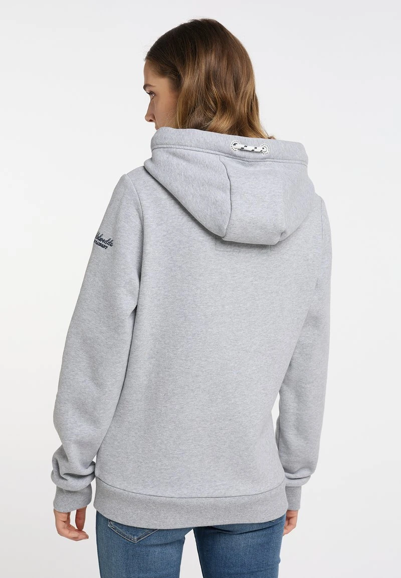 Schmuddelwedda Kapuzenpullover - Hellgrau Melange – Bild 3