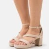 LEATHER - High Heel Sandalette - Light Pink