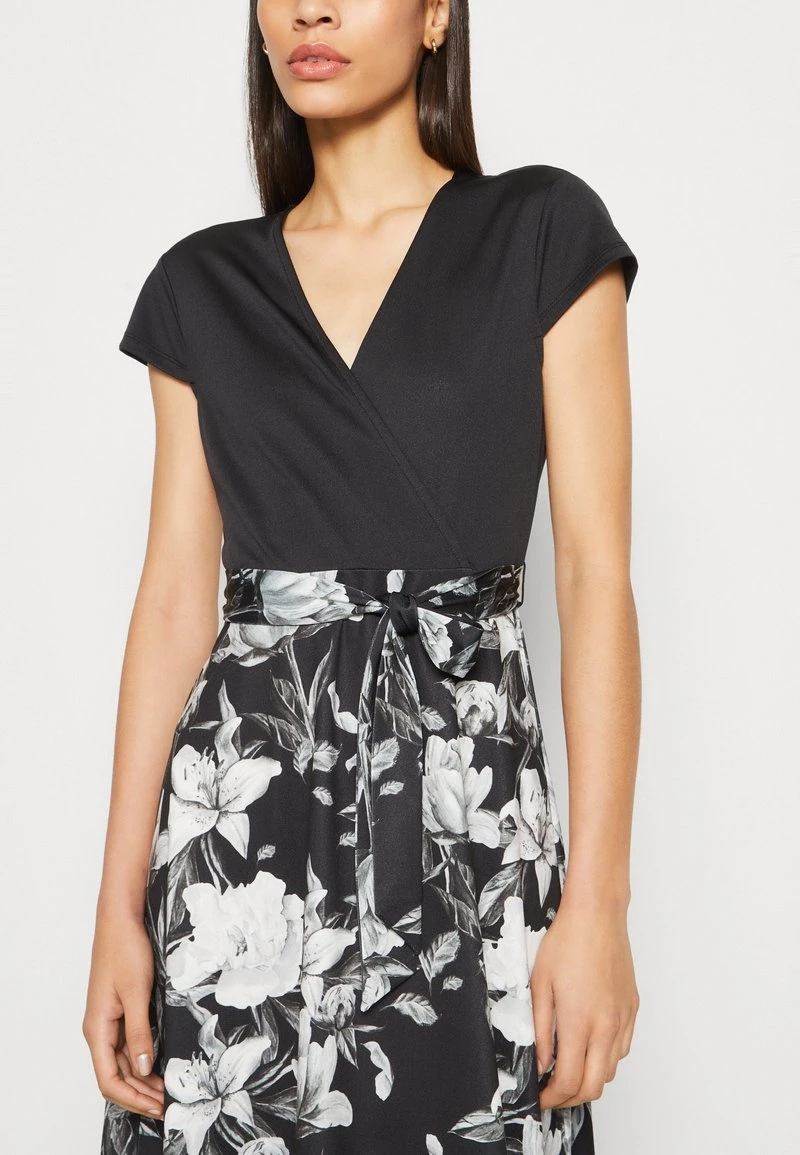 Anna Field Jerseykleid - Black/grey/white – Bild 6