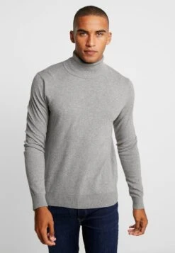 Pier One Strickpullover - Mottled Light Grey