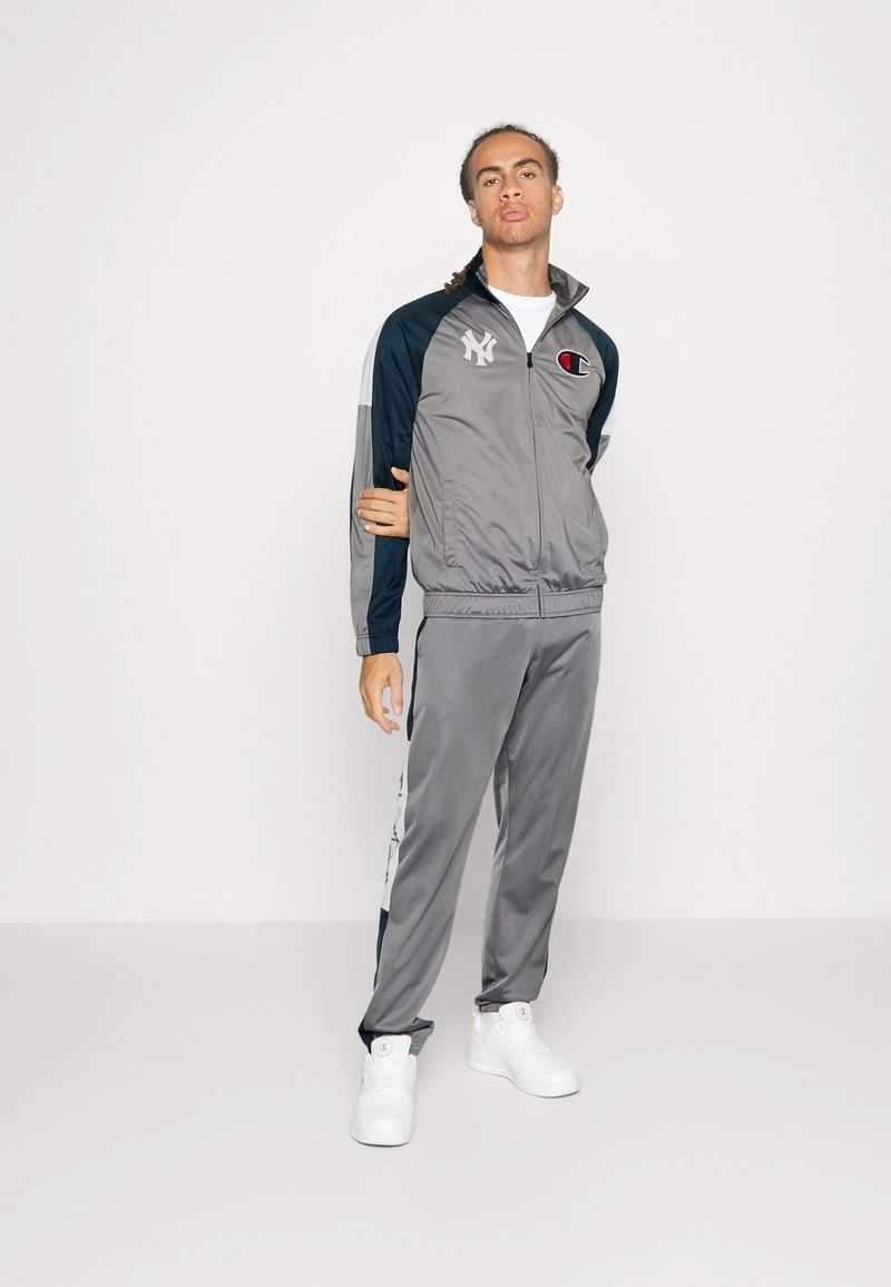 Champion NEW YORK YANKEES TRACKSUIT - Trainingsanzug - Grey/dark Blue – Bild 2