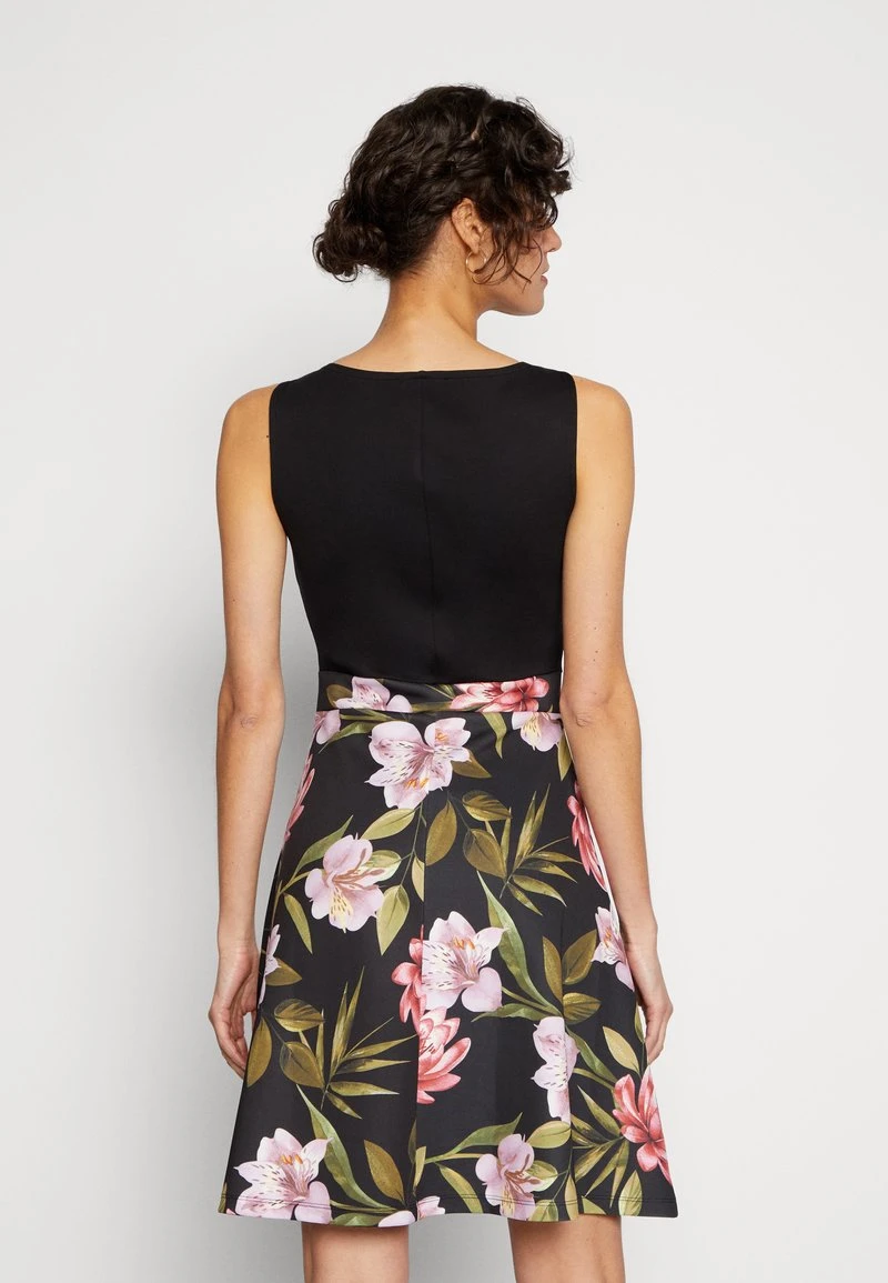 Anna Field Jerseykleid - Black/black/pink – Bild 3