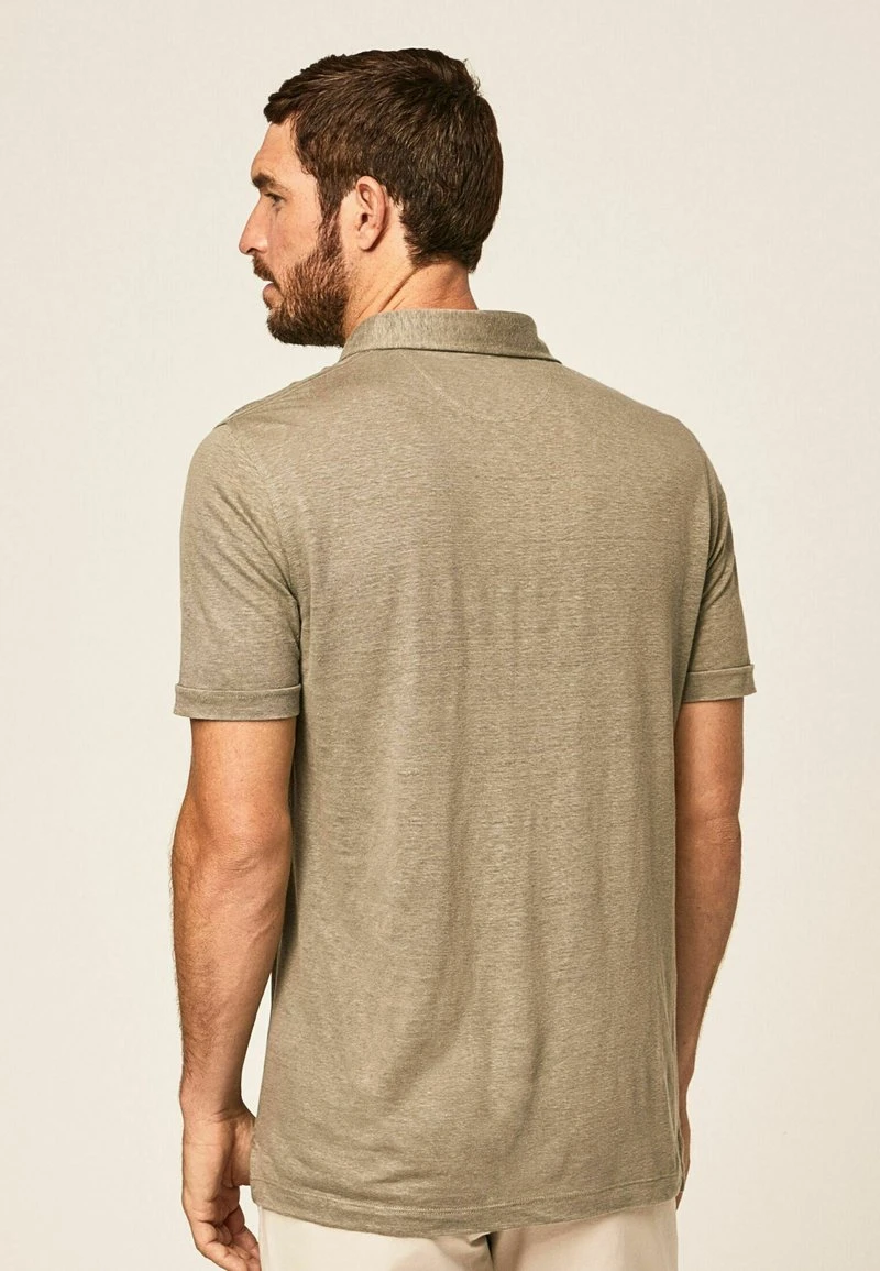 Hackett London JSY STR TRIM - Poloshirt - Khaki – Bild 3