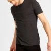 Icebreaker MERINO ANATOMICA SS CREWE - Unterhemd/-shirt - Jet Heather/black