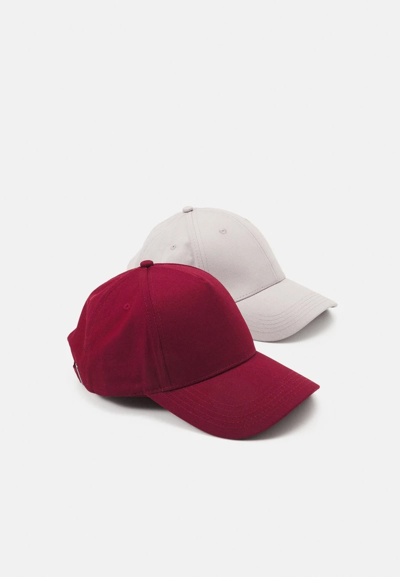 Pier One UNISEX 2 PACK - Cap - Light Grey/berry – Bild 5