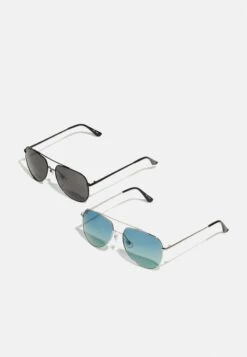 Pier One 2 PACK - Sonnenbrille - Black/blue