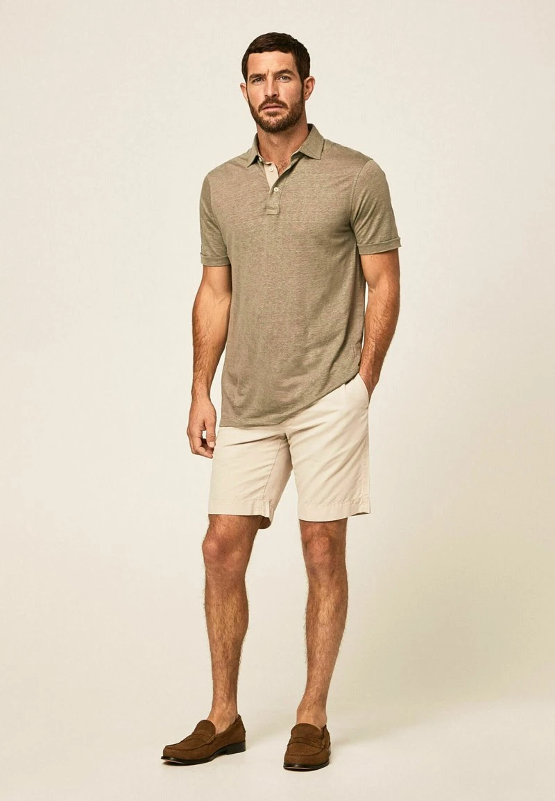 Hackett London JSY STR TRIM - Poloshirt - Khaki – Bild 2