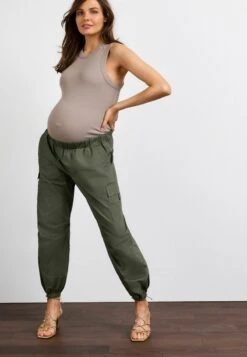 Next MATERNITY UTILITY - Cargohose - Khaki Green